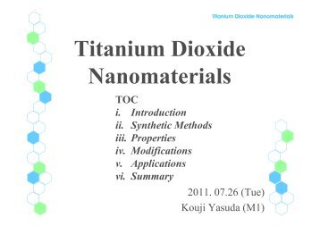 Titanium Dioxide Nanomaterials