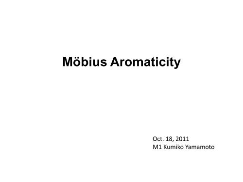 Möbius Aromaticity