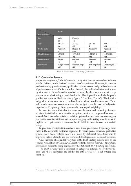 Rating Models and Validation - Oesterreichische Nationalbank