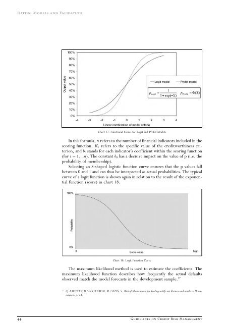 Rating Models and Validation - Oesterreichische Nationalbank