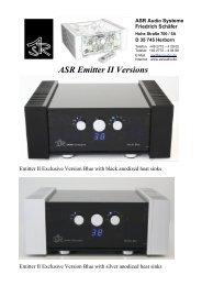 ASR Emitter II Versions - Son et image