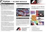 FORMEL 1 IN DER SCHULE