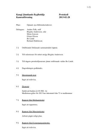 Styrelsemöte 2013-02-28 - F4 kamratförening