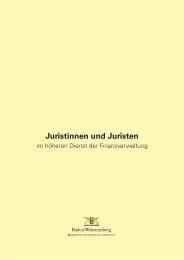 Juristinnen und Juristen - Oberfinanzdirektion Karlsruhe