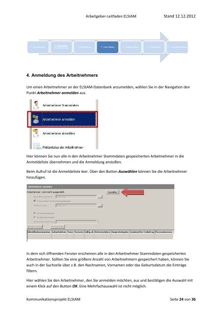 Leitfaden zur Registrierung und zum Abruf der ELStAM - Finanzamt