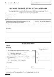 Antrag auf Befreiung von der KfZ-Steuer