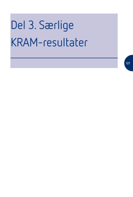 Rapporten KRAM-undersøgelsen i tal og billeder - Sundhedsstyrelsen