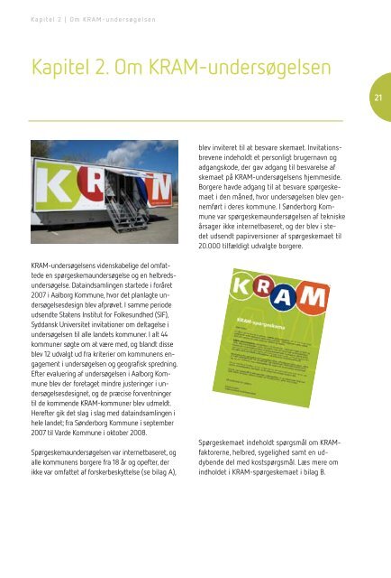 Rapporten KRAM-undersøgelsen i tal og billeder - Sundhedsstyrelsen