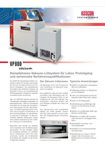 Dampfphasen-Vakuum-Lötsystem für Labor, Prototyping und ...