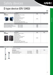 Safety devices - FAAC USA