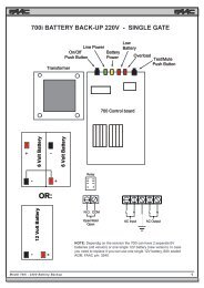 700i BATTERY BACK-UP 220V - SINGLE GATE - FAAC USA