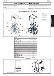 AUTOMATED SYSTEM 740-24V - FAAC USA