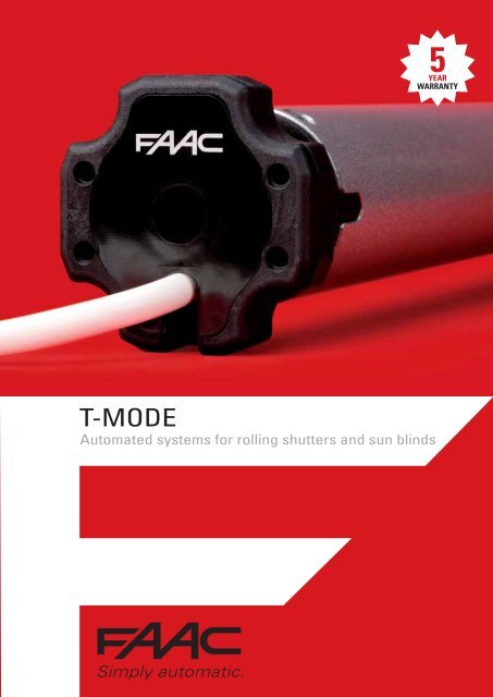 T-Mode Brochure - FAAC USA
