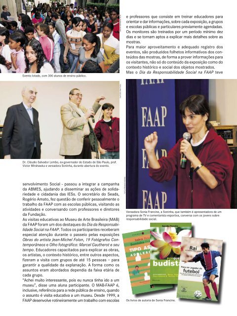 Dia da Responsabilidade Social na FAAP - Revista Qualimetria