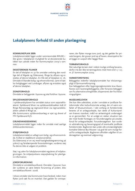 Lokalplan 2012-5 Bolig- og erhvervsområde Odensevej, Ringe