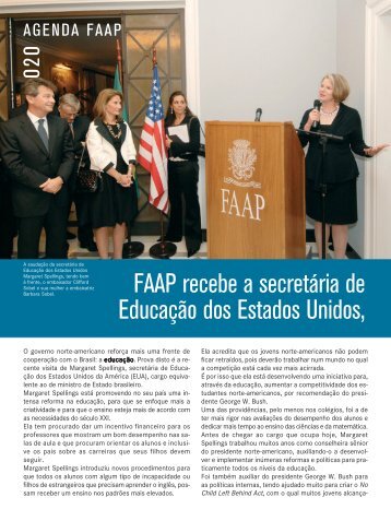 FAAP recebe a secretária de Educação dos Estados Unidos,