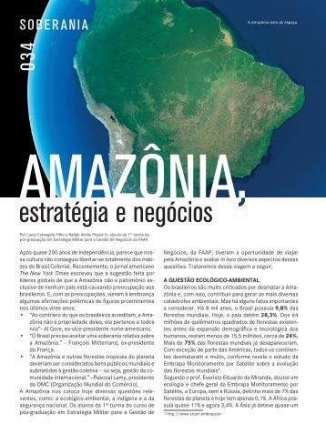 Amazônia, estratégia e negócios - Faap