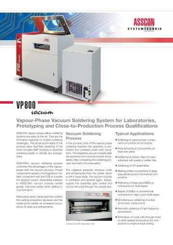 Vapour-Phase Vacuum Soldering System for Laboratories - Amtest