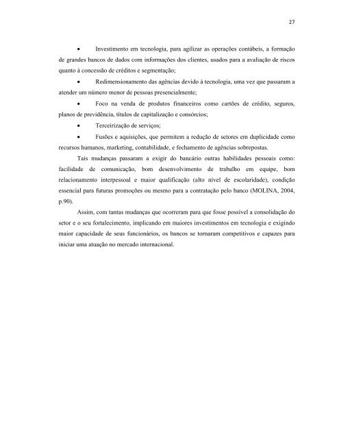 Investimento Direto Estrangeiro no Setor Bancário Brasileiro - Faap