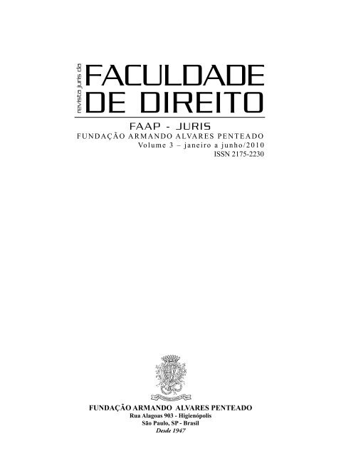 FACULDADE DE DIREITO - Faap