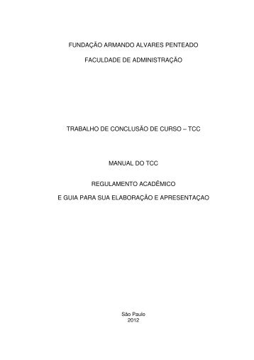 Manual do TCC 2012 - Faap