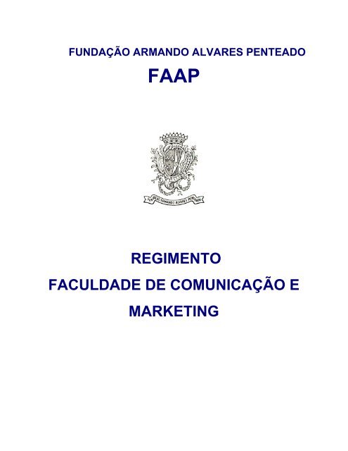 regimento da faculdade - Faap