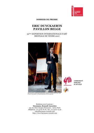 eric duyckaerts pavillon belge - FABA - Fundación Almine y Bernard ...