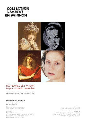 LES FIGURES DE L'ACTEUR Le paradoxe du comédien - FABA ...