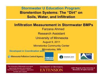 Principles of Soil Infiltration - University of Minnesota Extension ...