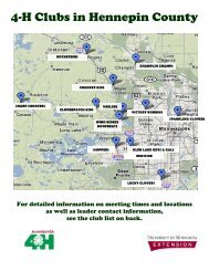 4-H Clubs in Hennepin County