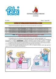 CORSI DI FORMAZIONE RESIDENZIALE 2009 - Fabi