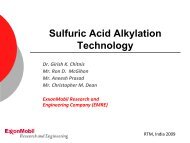 Sulfuric Acid Alkylation Technology - ExxonMobil