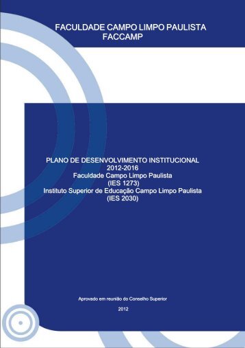 Plano de Desenvolvimento Institucional - Faccamp
