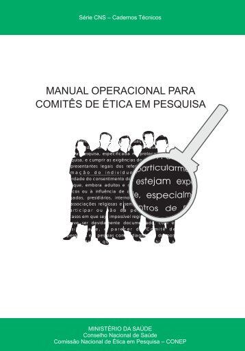 manual operacional para comitês de ética em pesquisa - Conselho ...