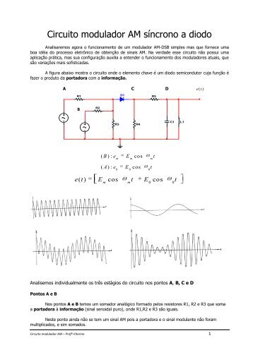 Circuito modulador AM síncrono a diodo - Faccamp