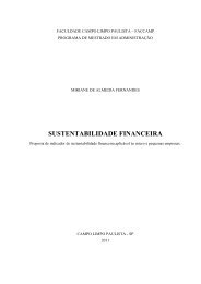 SUSTENTABILIDADE FINANCEIRA - Faccamp