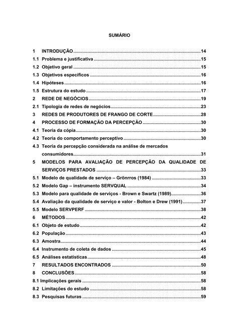 Avaliação de percepção da qualidade dos serviços ... - Faccamp