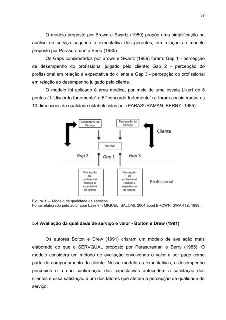 Avaliação de percepção da qualidade dos serviços ... - Faccamp