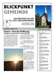 BLICKPUNKT GEMEINDE - Kirchengemeinde Asseln