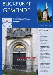 geht's zum Blickpunkt Gemeinde Nr. 124. - Kirchengemeinde Asseln