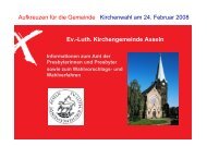 Das Amt einer Presbyterin oder eines ... - Kirchengemeinde Asseln