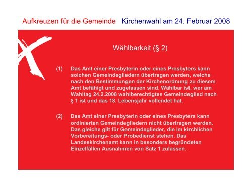 Das Amt einer Presbyterin oder eines ... - Kirchengemeinde Asseln