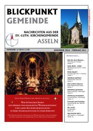 Blickpunkt gemeinde Nr. 118 - Kirchengemeinde Asseln