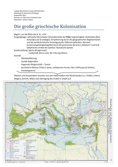 Die große griechische Kolonisation