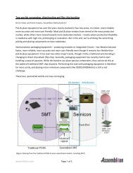 Two worlds converging: chipshooting and flip-chip ... - Assembleon