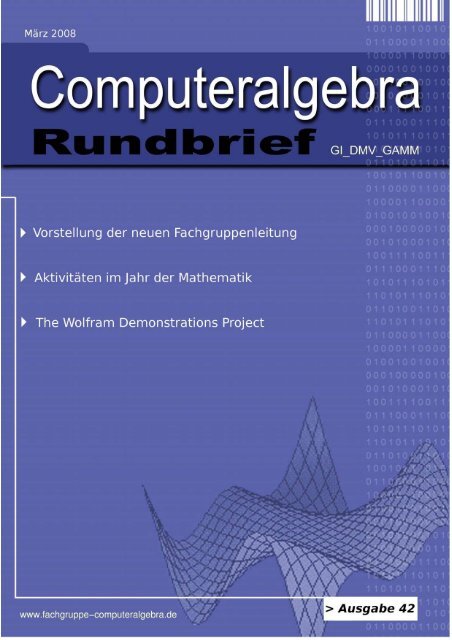 Computeralgebra-Rundbrief - Fachgruppe Computeralgebra