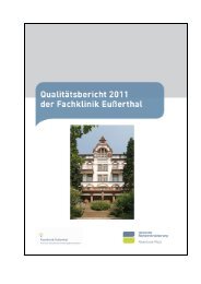 Qualitätsbericht der Fachklinik Eußerthal