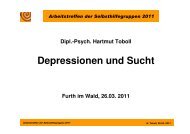 Depressionen und Sucht - Fachklinik Furth im Wald