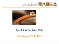 Arbeit: Mythen und Fakten - Fachklinik Furth im Wald