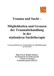 Was ist ein Trauma? - Fachklinik Furth im Wald